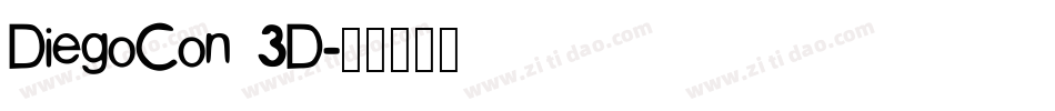 DiegoCon 3D字体转换